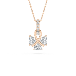 Lucky Heart Pendant in Rose Gold