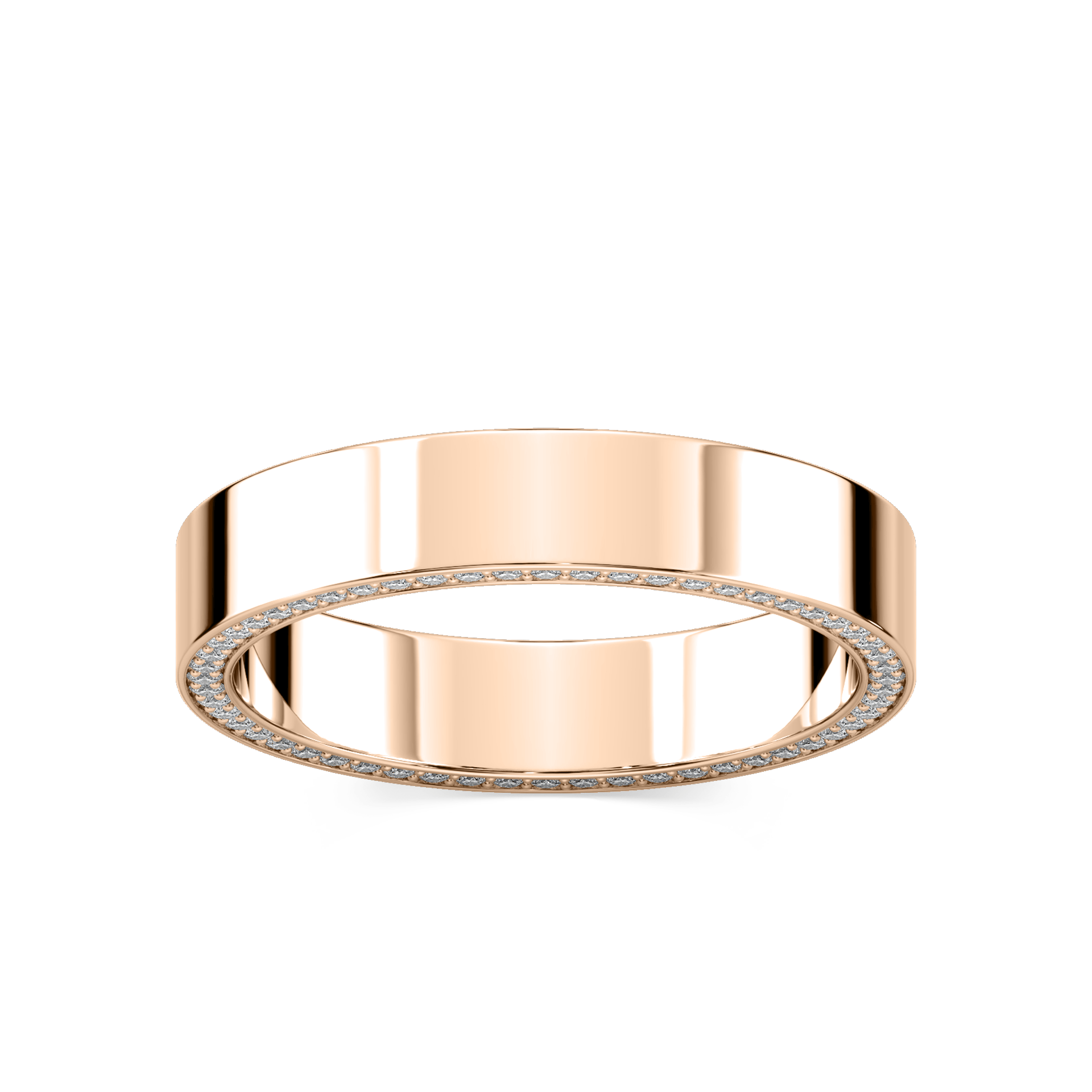 Kona 1/3 ctw Round Lab Grown Diamond 4mm Flat Eternity Band