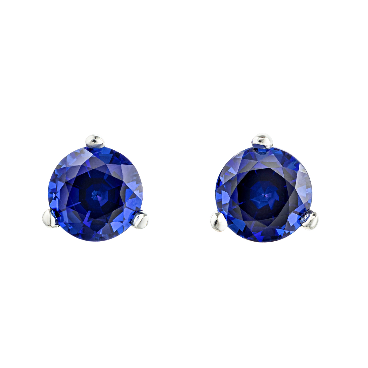 Martini Blue Sapphire Earrings