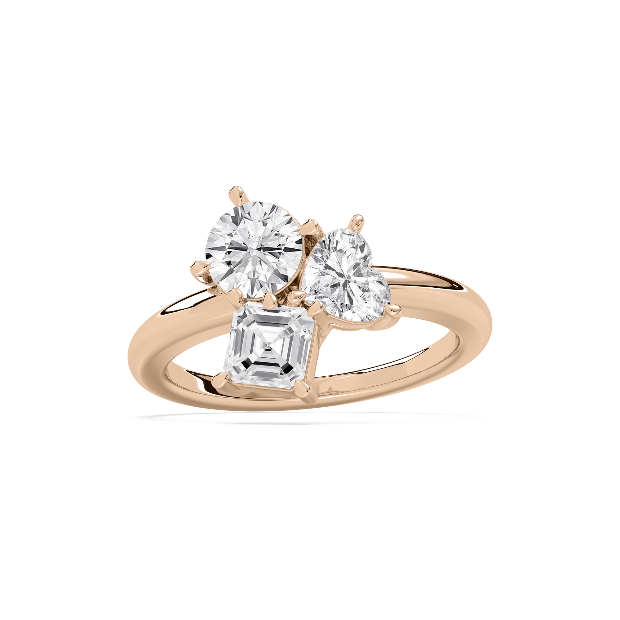 Meet Cute Trio Ring in Rose Gold