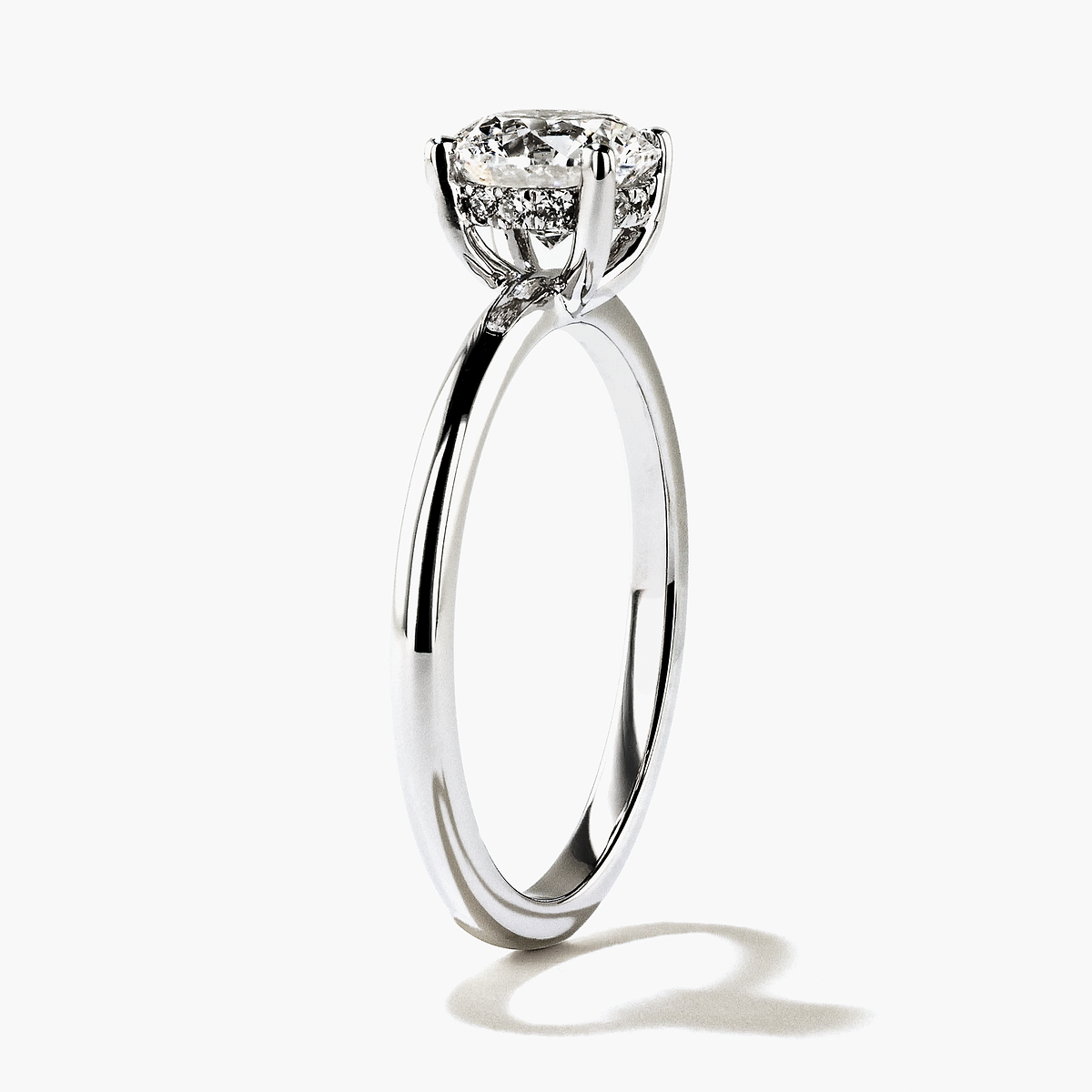 Millie Hidden Halo Engagement Ring - Round Cut 1.07ct Lab Grown Diamond (RTS)