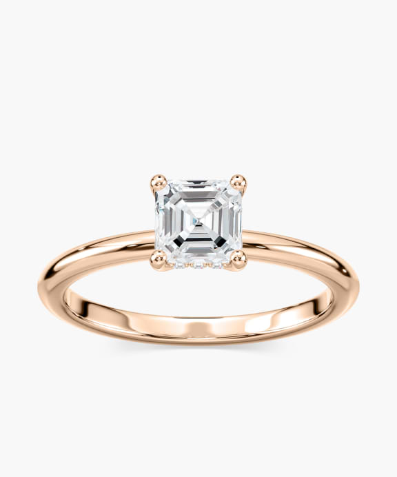 Millie Hidden Halo Engagement Ring Featuring an Oval Cut Lab Grown Diamond | Miadonna