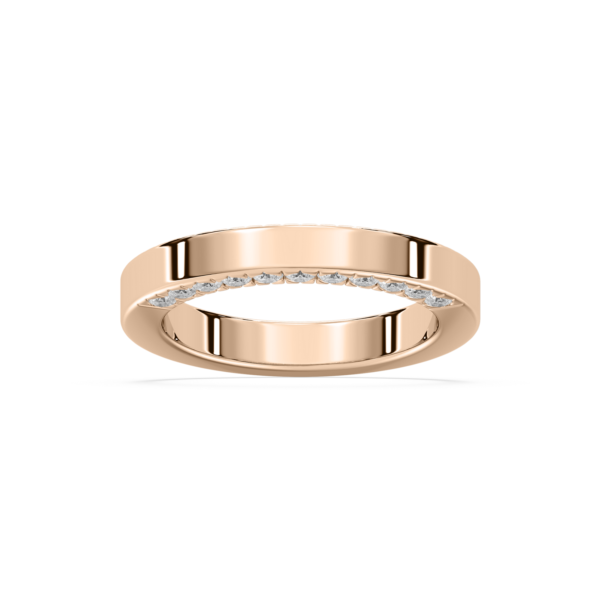 Myah Wedding Band in Rose Gold