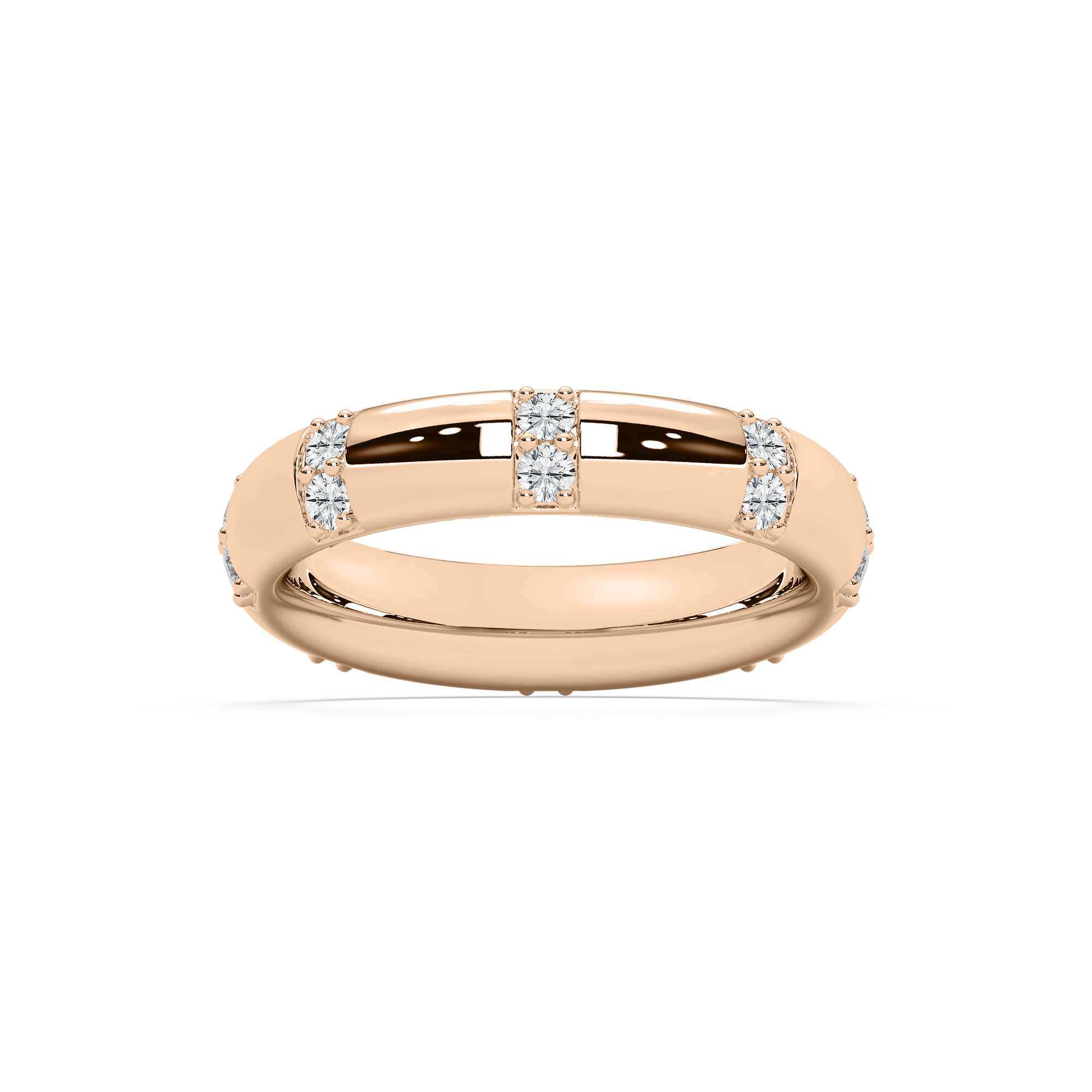 Noah Eternity Wider Band in Rose Gold
