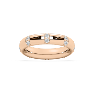 Noah Eternity Wider Band in Rose Gold