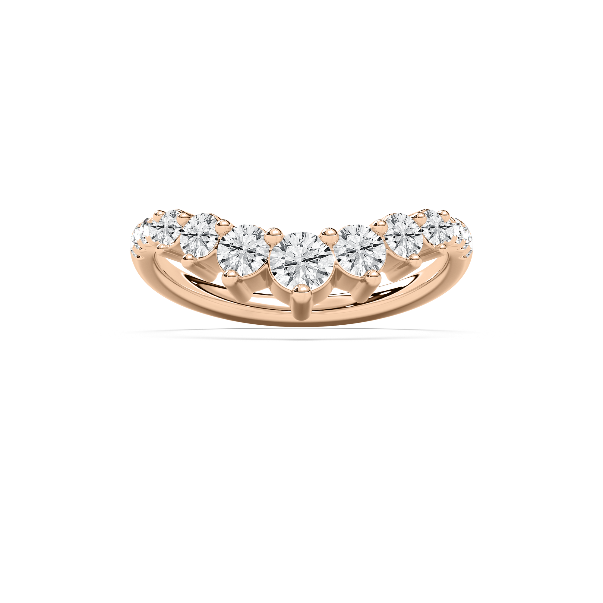 Nola Wedding Band in Rose Gold