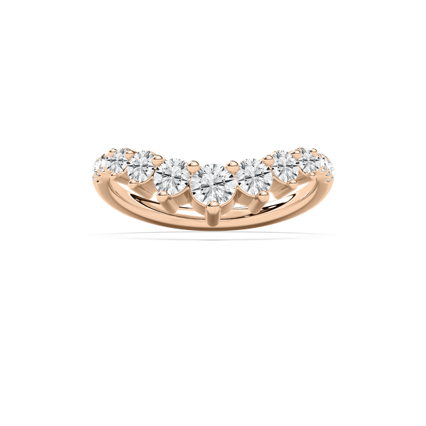 Nola Wedding Band in Rose Gold
