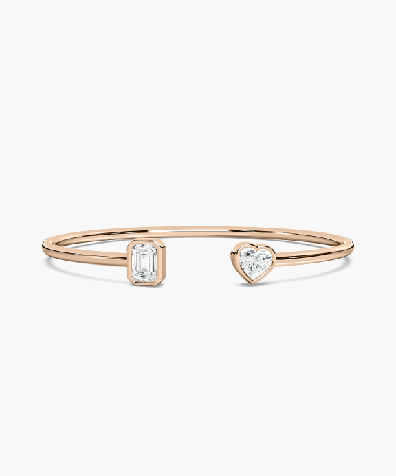 Open Cuff Bezel Bracelet | Miadonna