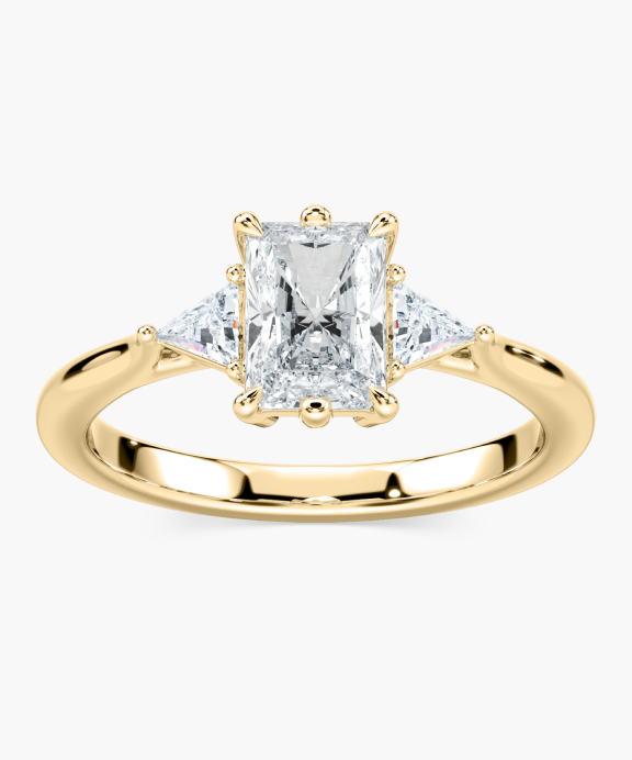 Orchid Engagement Ring in Yellow Gold.