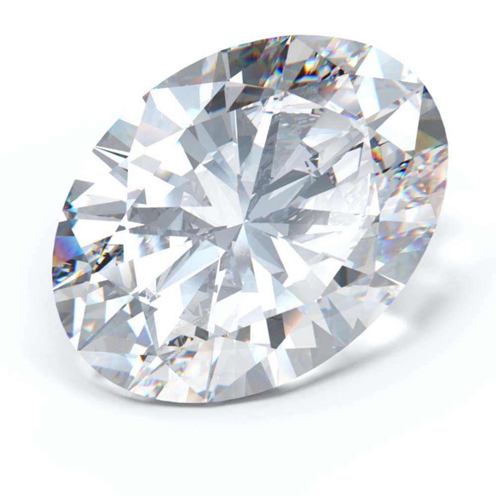 MD Fixed Oval Cut Center Stone 2.5ct - Lab Grown Diamond
