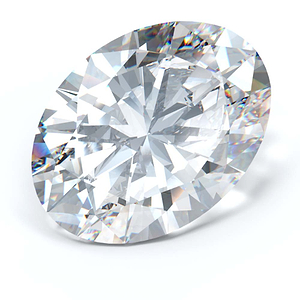 MD Fixed Oval Cut Center Stone 2.5ct - Lab Grown Diamond