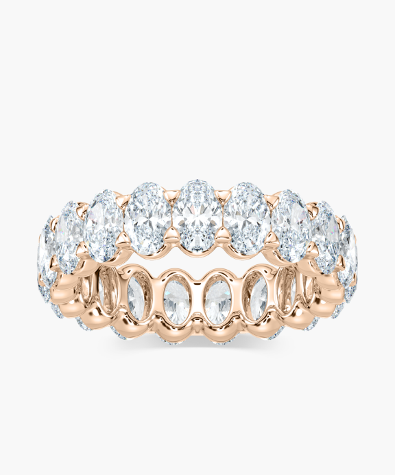 Oval Eternity Band in Rose Gold | Miadonna