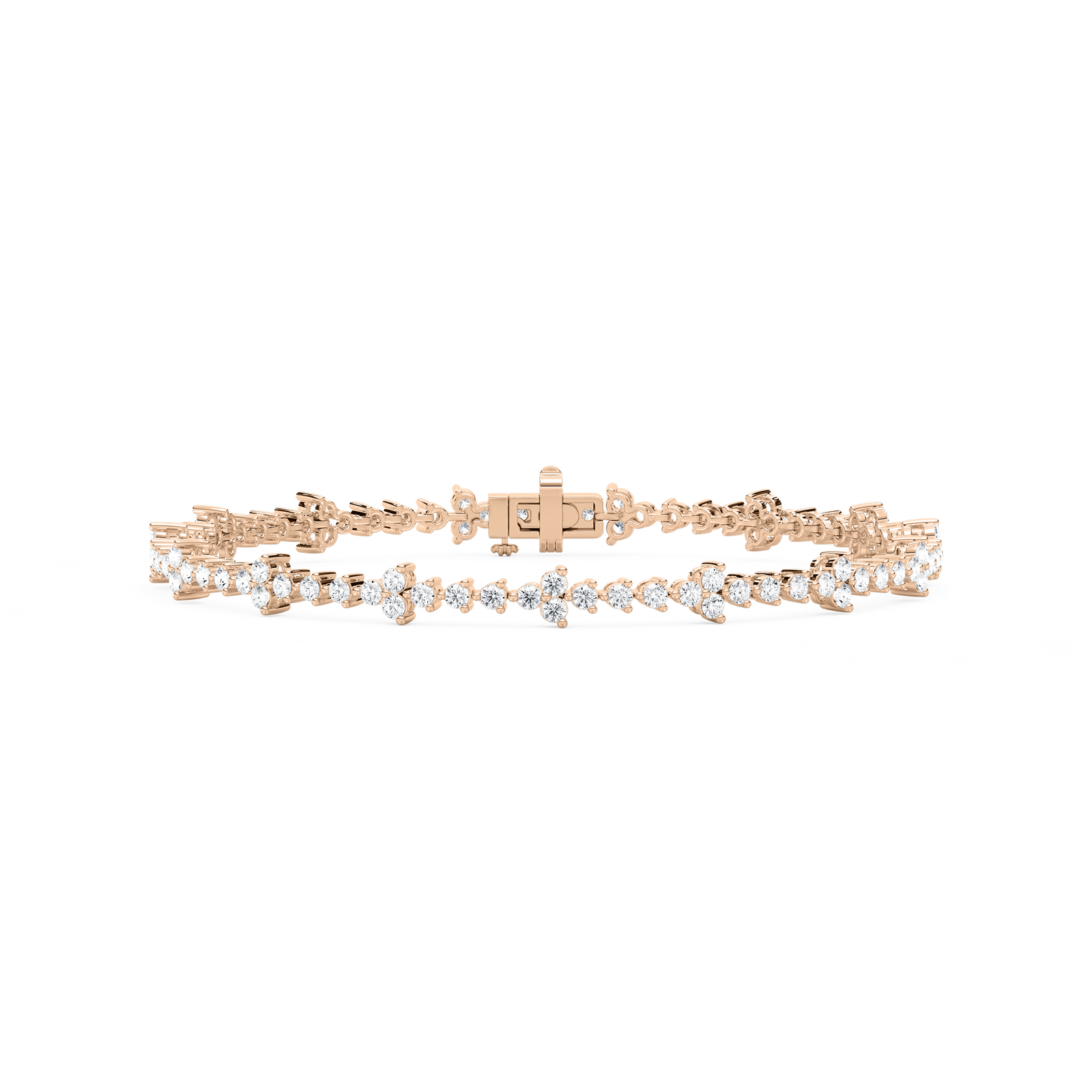 2 ³⁄₄ ctw Round Lab Grown Diamond Cluster Bracelet  - 7 Inches