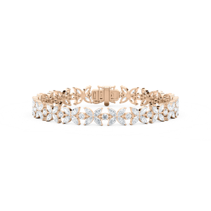 Marquise Floral Tennis Bracelet