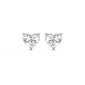 Heart Cut Stud Earrings