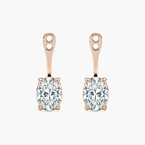 Lab Grown Diamond Drop Earring Jackets