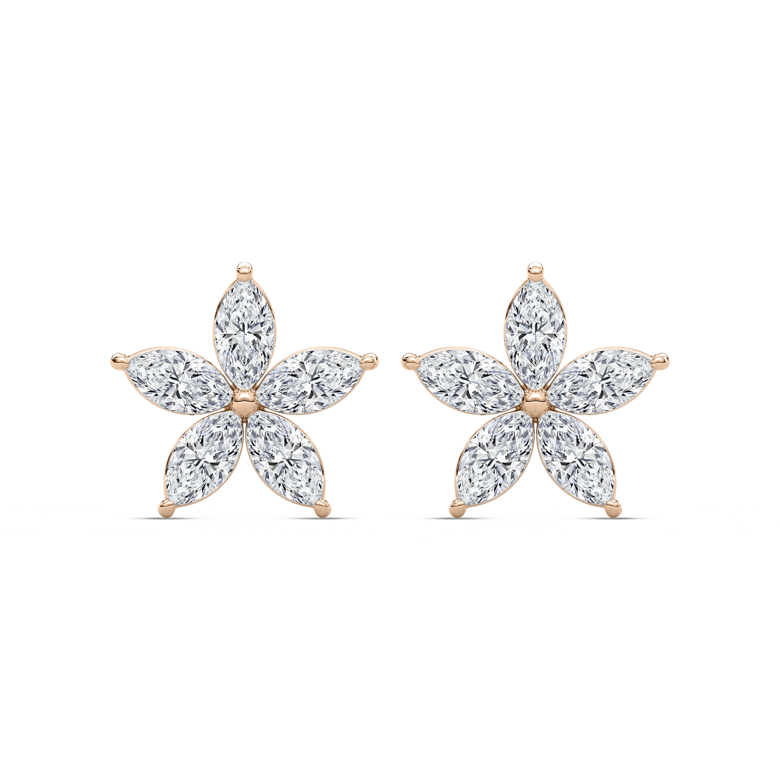 2 ½ ctw Marquise Lab Grown Diamond Floral-Shaped Earrings
