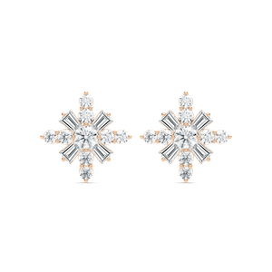 Snowflake Stud Earrings