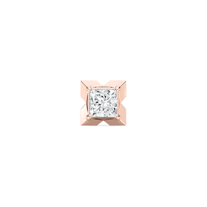 Princess Lab Grown Diamond X-Prong Single Stud Earring