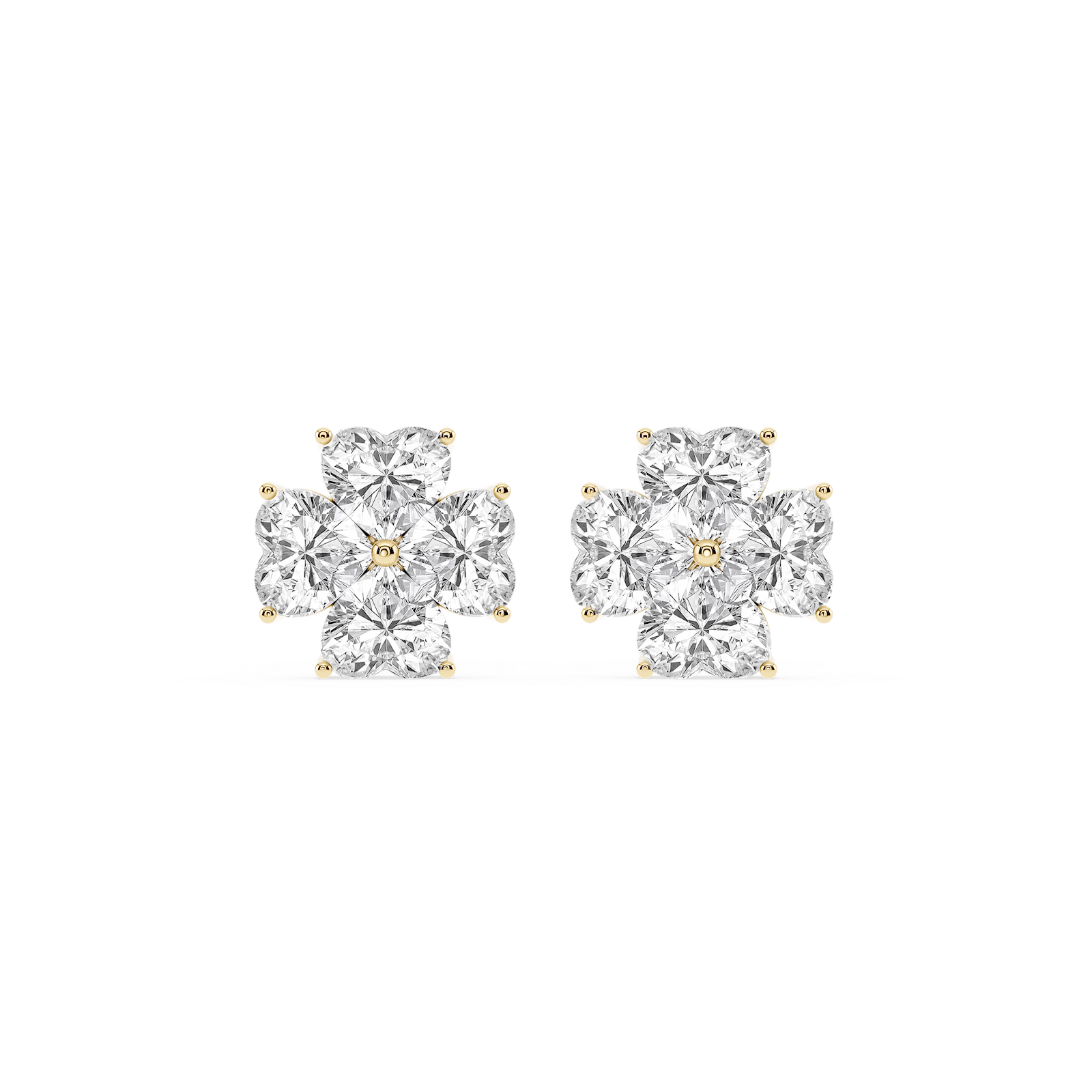 Heart Lab Grown Diamond Lucky in Love Stud Earrings