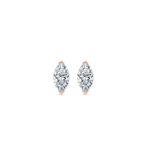 Marquise Chevron Stud Earrings