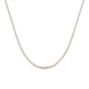 Riviera Round Diamond Tennis Necklace