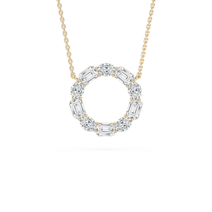 Celestial Circle Diamond Pendant