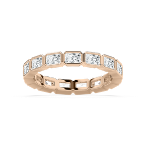 Horizontal Radiant Eternity Ring