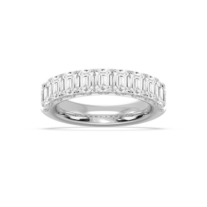 Jennifer Emerald Lab Grown Diamond Eleven Stone Wedding Band