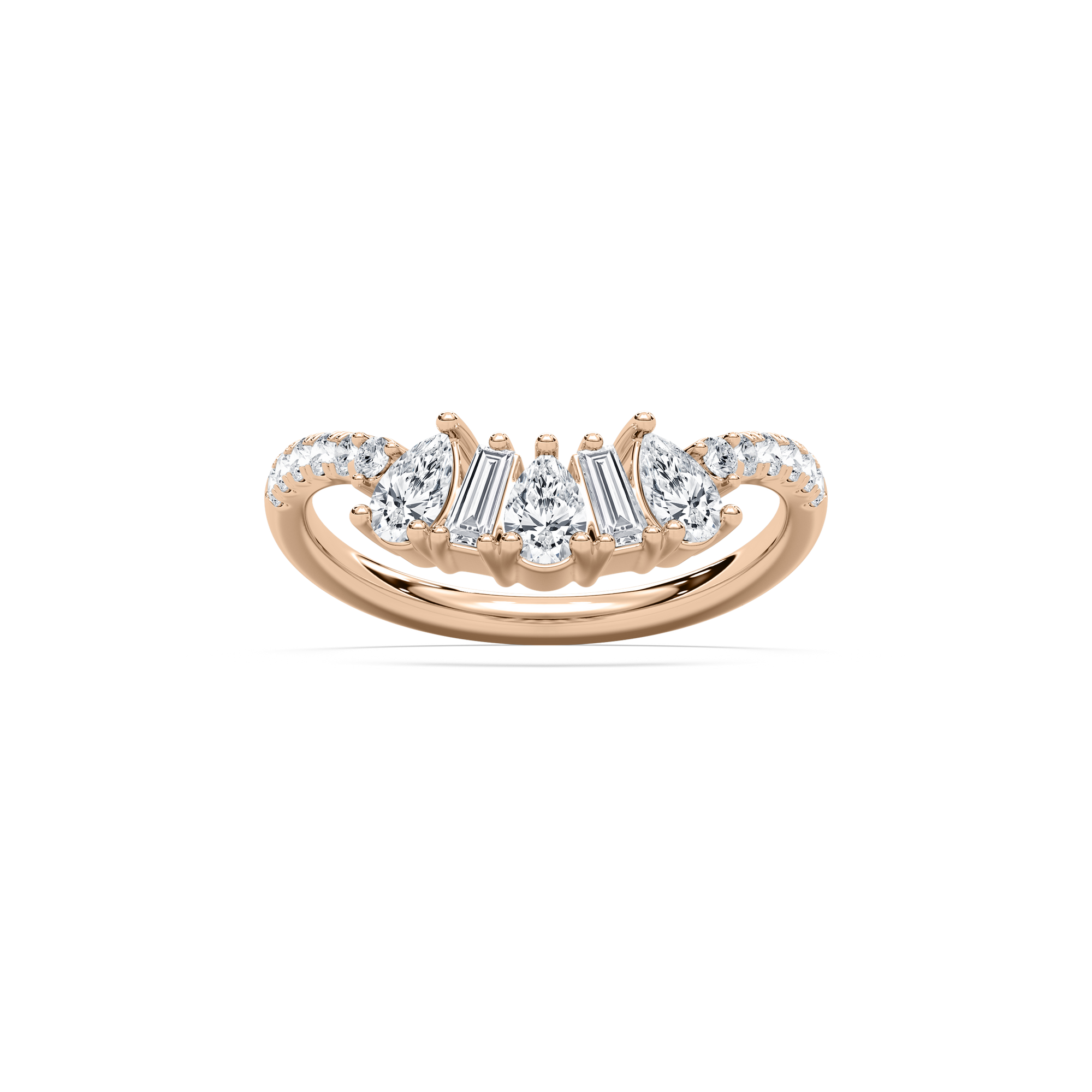 Priya Wedding Band in Rose Gold
