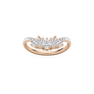 Priya Wedding Band in Rose Gold