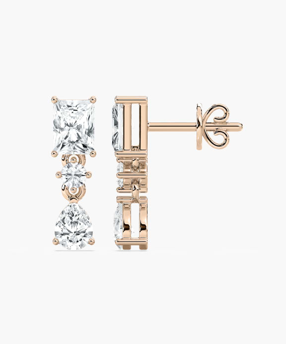 Radiant and Pear Drop Earrings | Miadonna