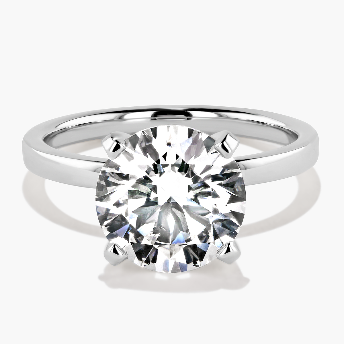 Traditional Solitaire Engagement Ring - Round Cut 3.02ct Lab Grown Diamond (RTS)
