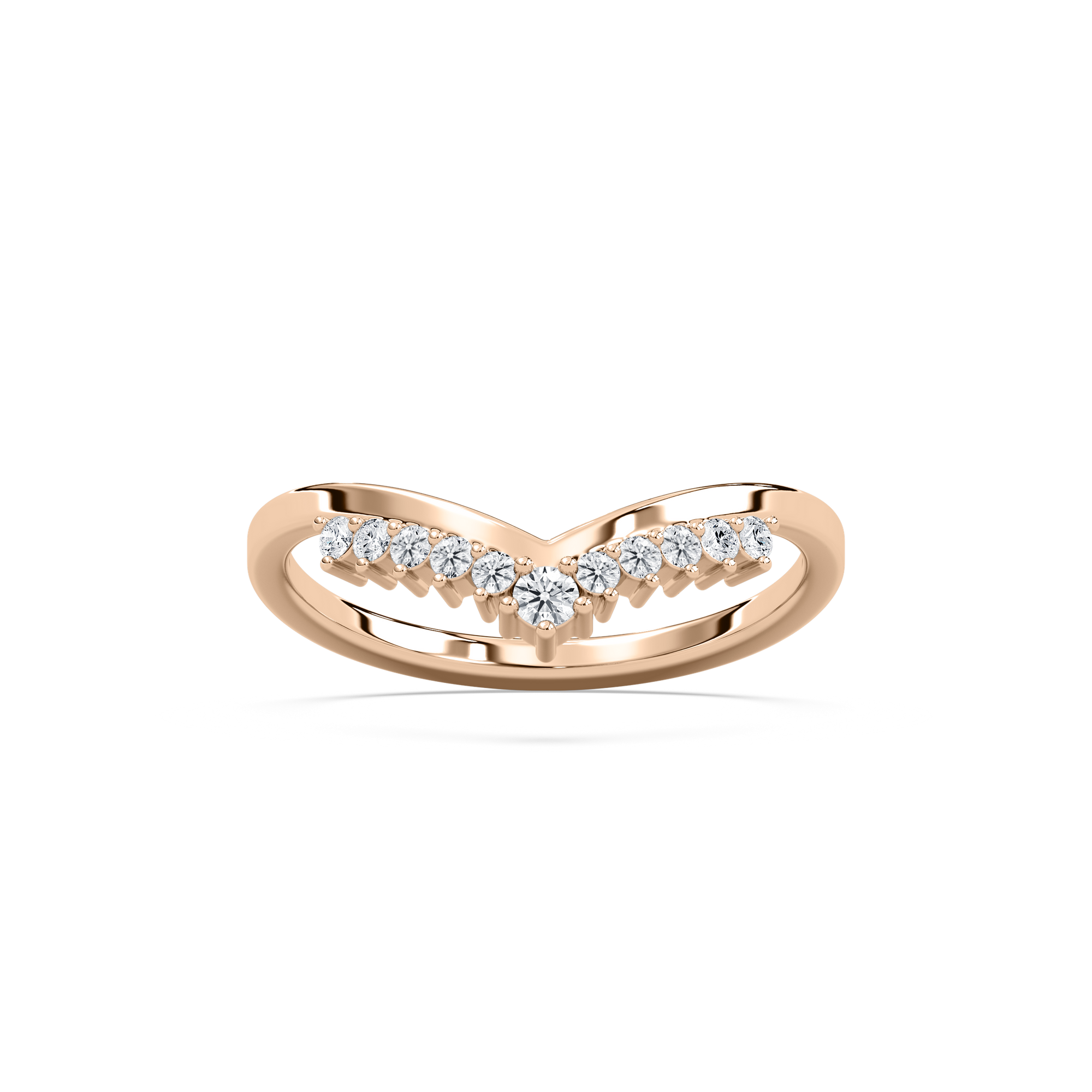 Tayler Wedding Band in Rose Gold