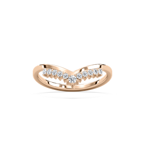 Tayler Wedding Band in Rose Gold