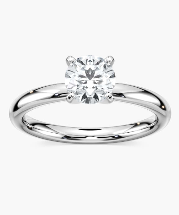 Traditional Solitaire engagement ring.