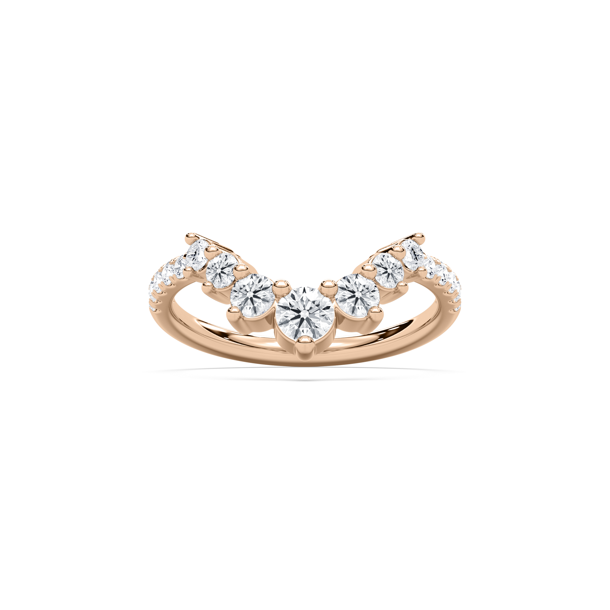 Vara Wedding Band in Rose Gold