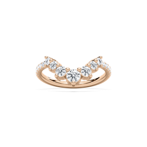 Vara Wedding Band in Rose Gold