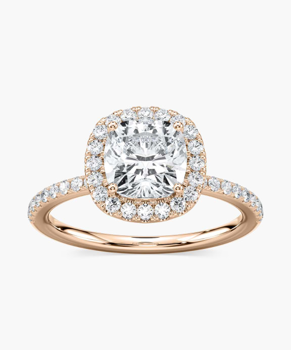 Venetian Stackable Engagement Ring in White Gold with a Round Cut Diamond | Miadonna