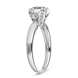  Winter Rose Engagement Ring 1.50ct round cut Lab-Grown Diamond 14K white gold