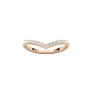 Wynne Wedding Band in Rose Gold