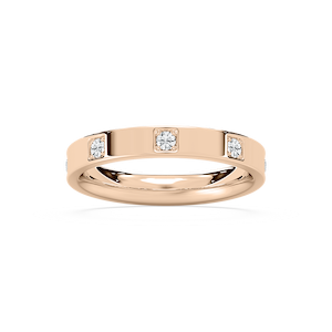 Zara Wedding Band in Rose Gold
