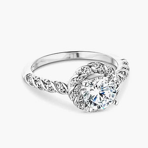 Diamond Entwined Wedding Set