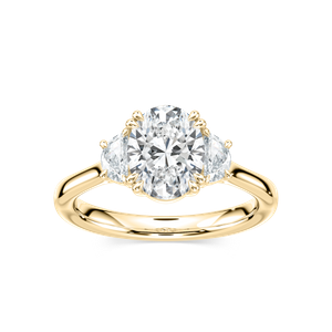 Shown in 14K yellow Gold