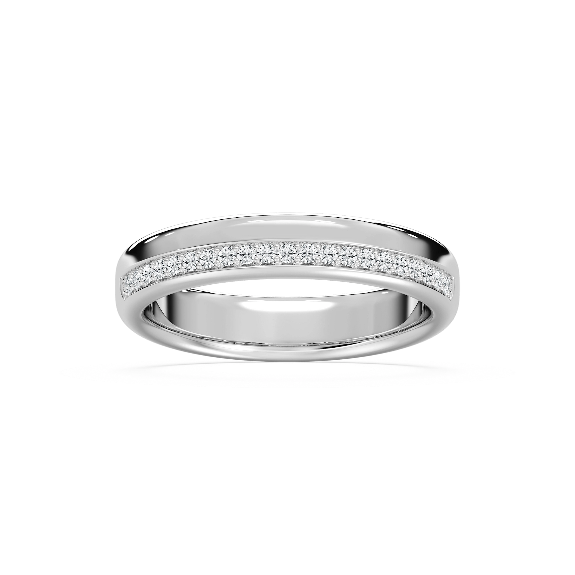 Adam Diamond Edge Band 4.8mm in Rose Gold