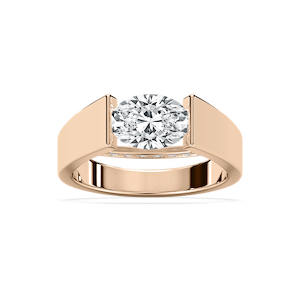 Alina Oval Tension Set Engagement Ring
