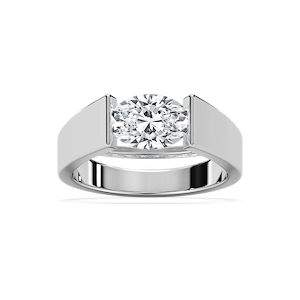 Alina Oval Tension Set Engagement Ring