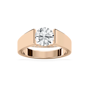 Alina Round Tension Set Engagement Ring