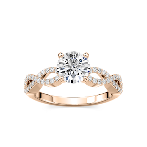 Ayla Lab Grown Diamond Infinity Side Stone Engagement Ring