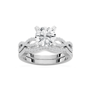 Ayla Lab Grown Diamond Infinity Twist Wedding Set